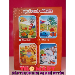 Bộ đồ chơi lắp ghép bốn mùa cho bé (quà tặng sữa Morinaga)