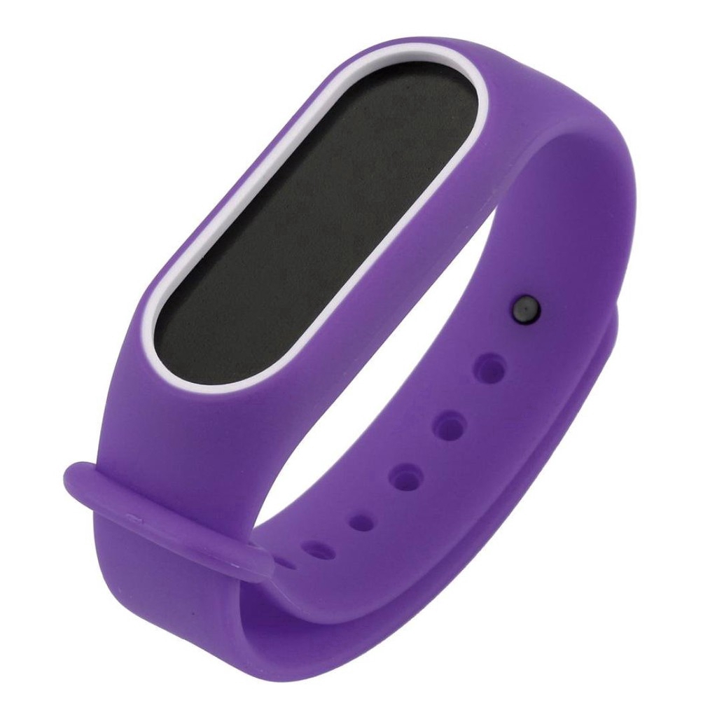 Dây đeo bằng silicone 10 màu cho đồng hồ thông minh Xiaomi Mi Band 3 / Xiaomi Mi Band 2