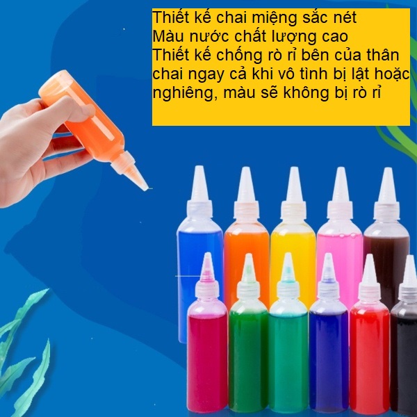 ( 11 chai) Bộ đồ chơi nước tạo hình 3D, nước màu phép thuật 3D 10 màu siêu hấp dẫn cho bé