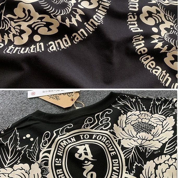 Áo Thun Tay Ngắn Dáng Ôm In Hình Đầu Hổ Phong Cách Trung Hoa Thời Trang Cho Nam