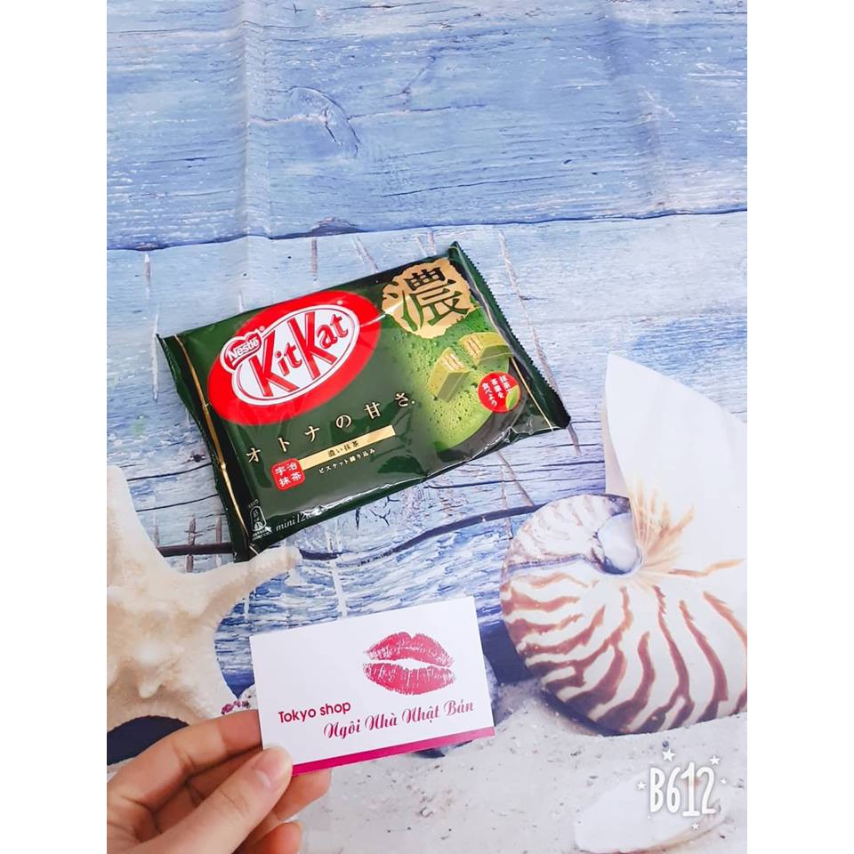 Bánh kitkat socola trà xanh Nhật Bản