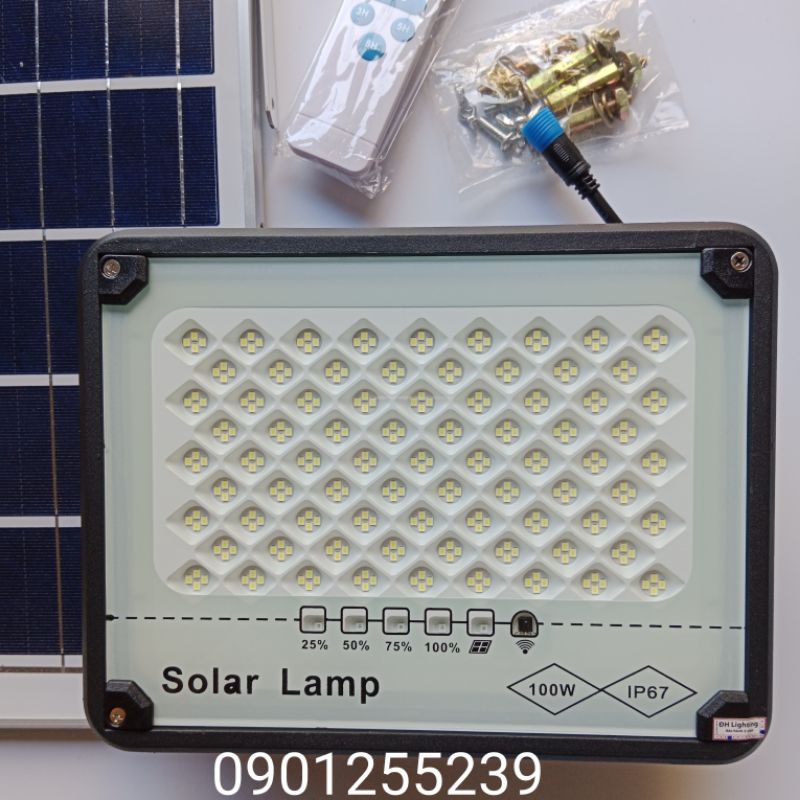 ĐÈN PHA NĂNG LƯỢNG MẶT TRỜI 300W 200W 100W CHỐNG CHÓI