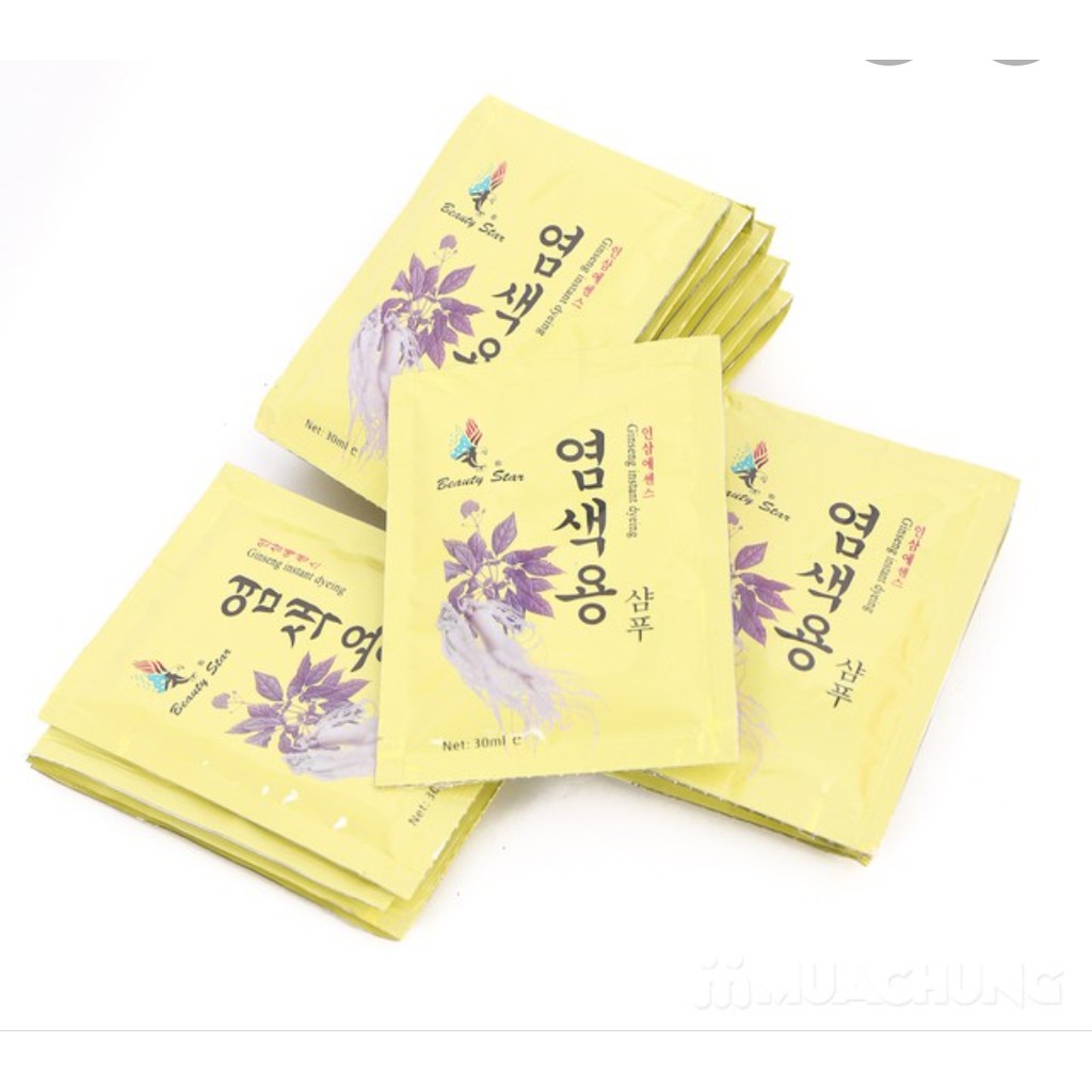 Dầu Gội Đen  Tóc  Thảo Dược Beauty Star 1 gói