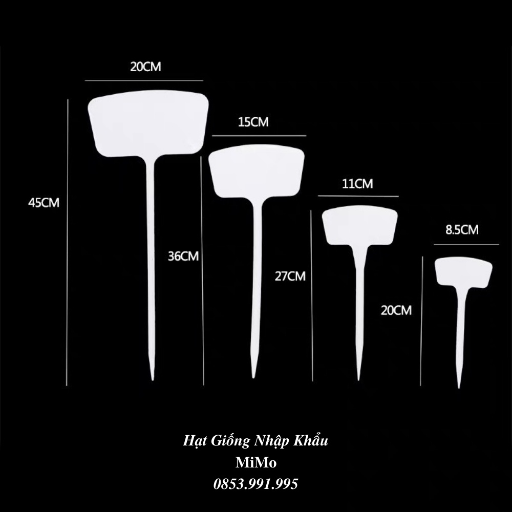 Thẻ ghi tên cây trồng cỡ lớn - Đánh dấu thông tin và trang trí cây trồng, decor sân vườn