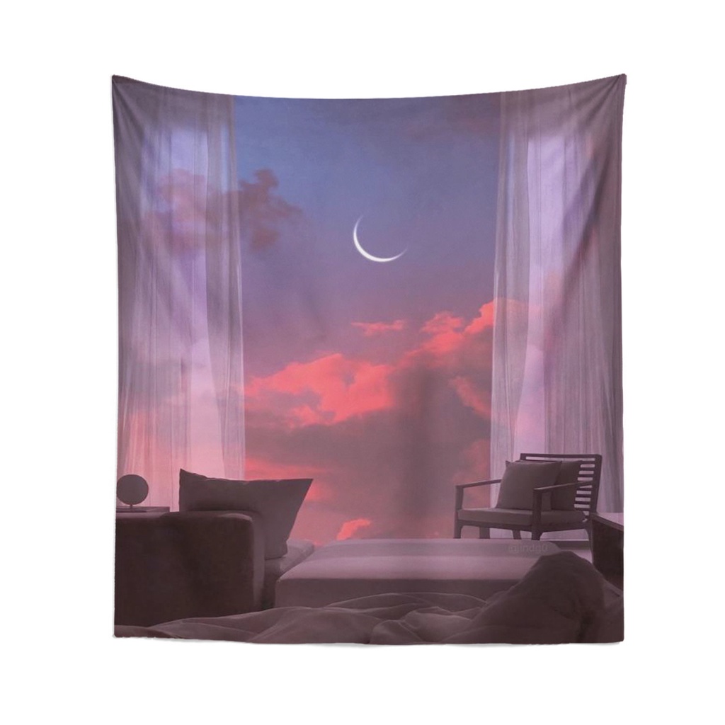 Tranh vải treo tường phòng khách / phòng ngủ phong cách Nhật Bản độc đáo