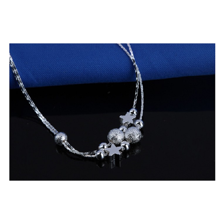 lắc chân nữ mạ bạc 925 dầy 2 lớp ngôi sao sang trọng-lc19 | BigBuy360 - bigbuy360.vn