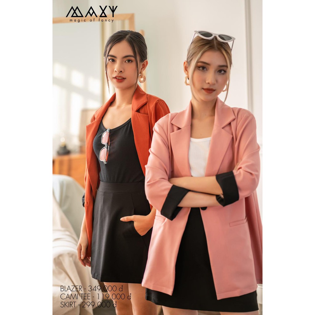 Áo khoác blazer phong cách Hàn Quốc brick red blazer Maxy Workshop | BigBuy360 - bigbuy360.vn