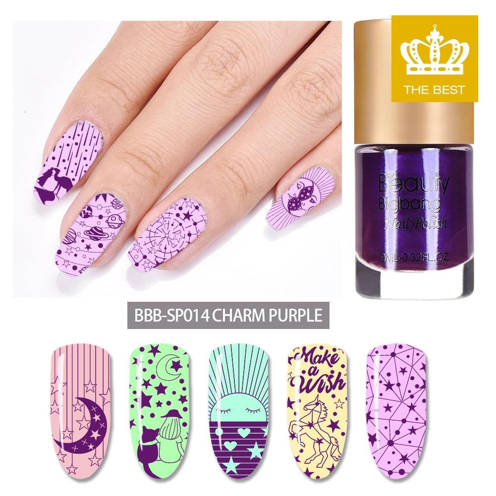 Lọ sơn in họa tiết dễ sử dụng 6 màu tùy chọn