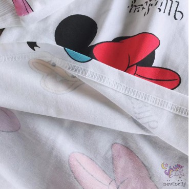 Đầm bé gái in hình chuột Mickey