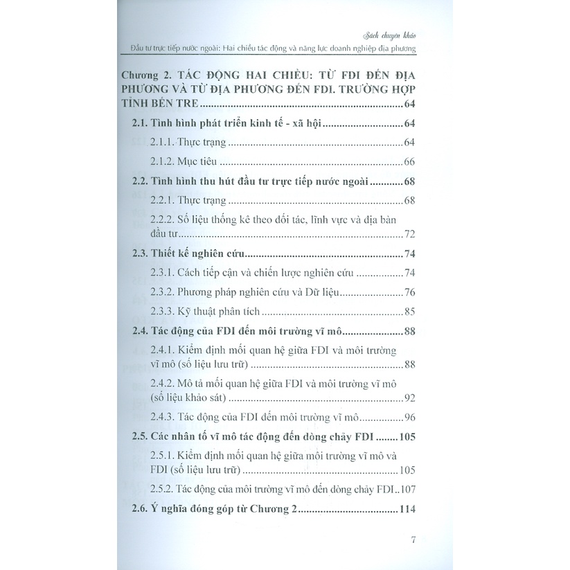 Sách - Đầu Tư Trực Tiếp Nước Ngoài: Hai Chiều Tác Động Và Năng Lực Doanh Nghiệp Địa Phương (Monograph Series 3)