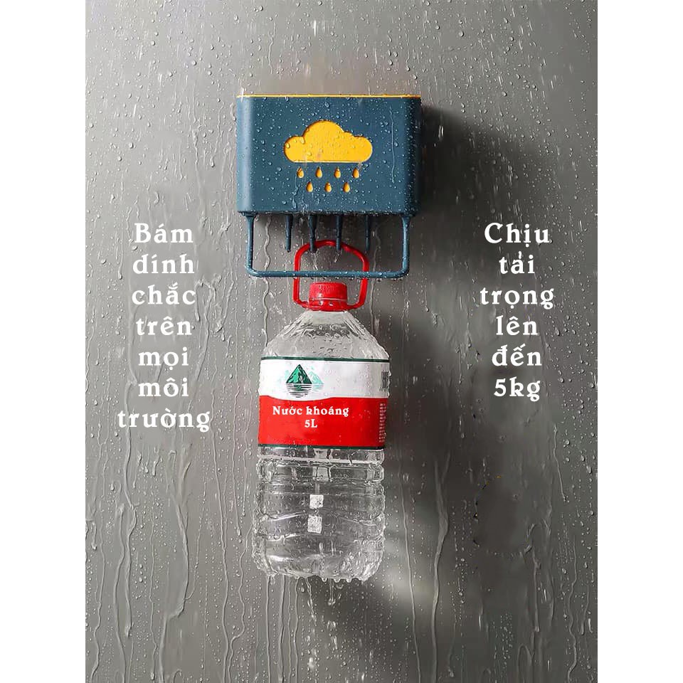 Giỏ đũa, giỏ đựng đồ đa năng hình đám mây kèm miếng dán