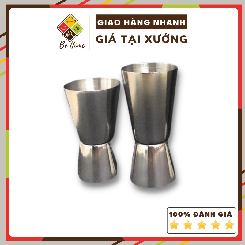 Jigger inox ly đong định lượng 2 đầu inox 2 size (15ml - 30ml &amp; 20ml - 40ml) dễ vệ sinh an toàn BEHOMEMALL