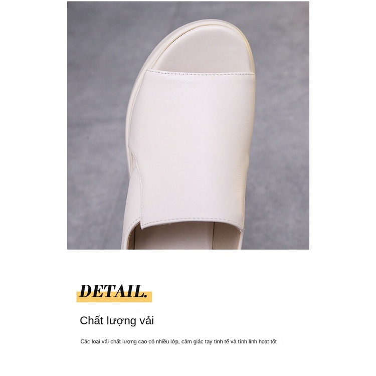 Giày Sandal Đế Xuồng Hở Ngón Cài Khóa Sau Lưng Thời Trang Dành Cho Nữ