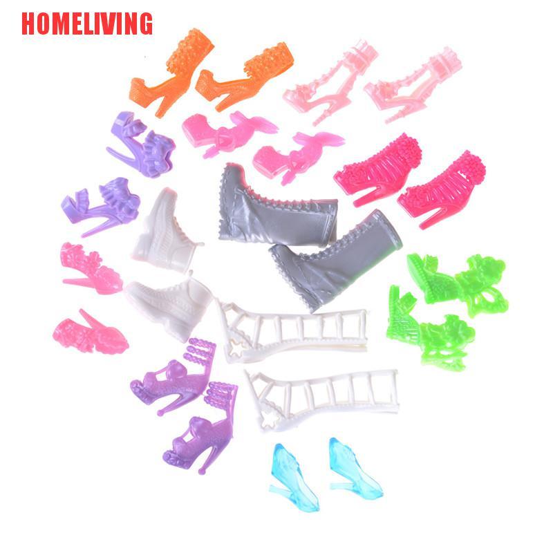 Set 12 Đôi Giày Thời Trang Cho Búp Bê 11 ''