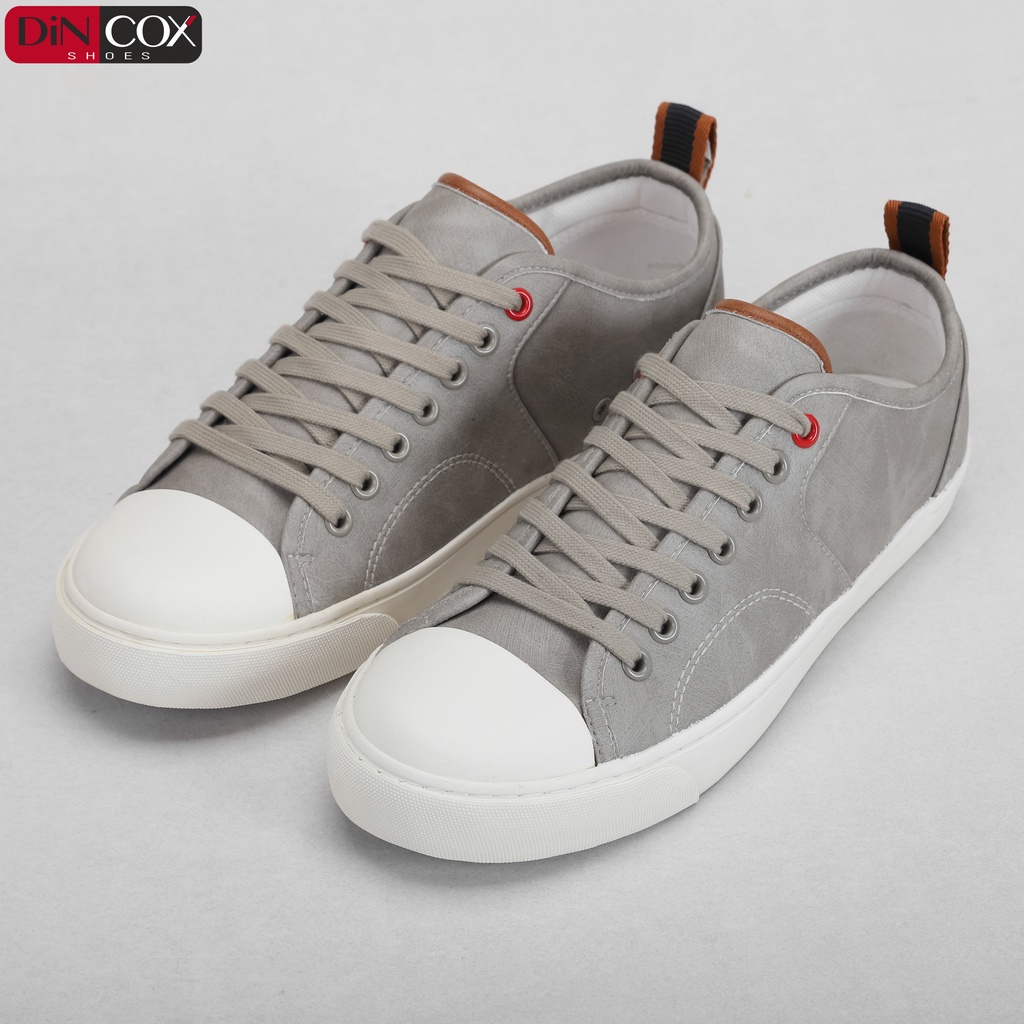 Giày Sneaker Da Nam DINCOX C11 Trẻ Trung, Năng Động LightGrey