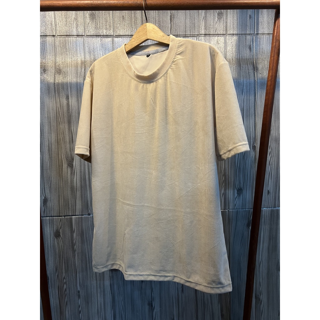 Áo thun Stee Nhung sọc CVC - Giá sỉ Unisex