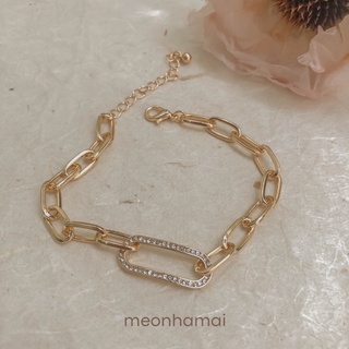 Vòng tay mắc xích đính đá MEONHAMAI