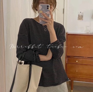 Áo len kẻ ngang chất xốp