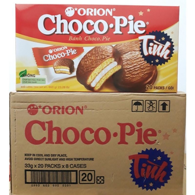 Thùng 8 hộp bánh Chocopie 396gr (Date mới)