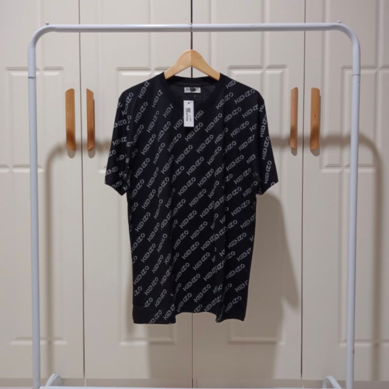 Áo Thun Cao Cấp In Hình Kenzo Monogram Đen Đầy Đủ