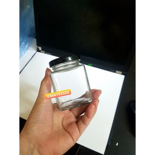 BỘ 6 HŨ THỦY TINH VUÔNG NẮP VẶN 100ML