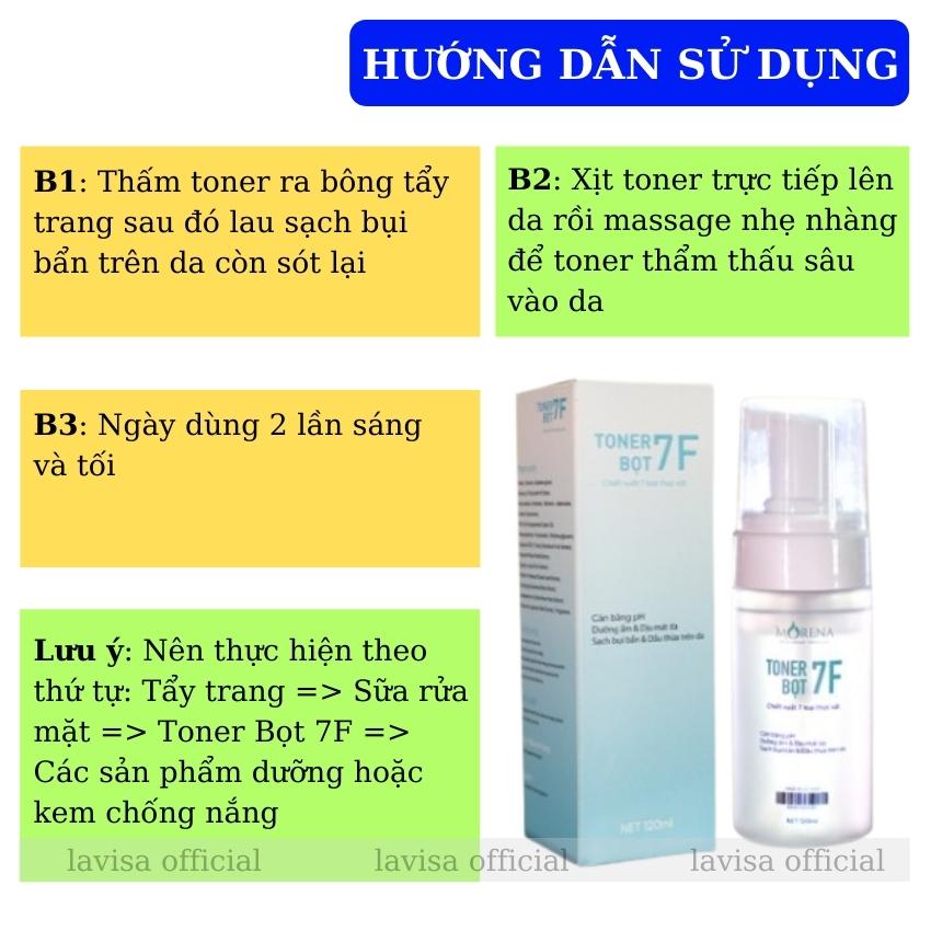 Toner Bọt 7F Huyền Phi Cân Bằng PH Cấp Ẩm, Ngăn Ngừa Lão Hóa, Làm Sạch Bụi Bẩn Dầu Thừa Cho Da