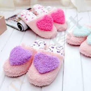 Dép Bông Đi Trong Nhà Hình Trái Tim