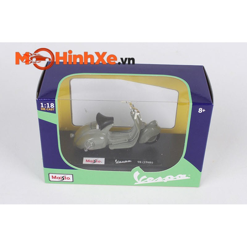 MÔ HÌNH XE VESPA 98 1946 1:18 MAISTO