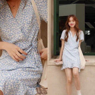 Đầm hoa nhí đắp lệch ulzzang order