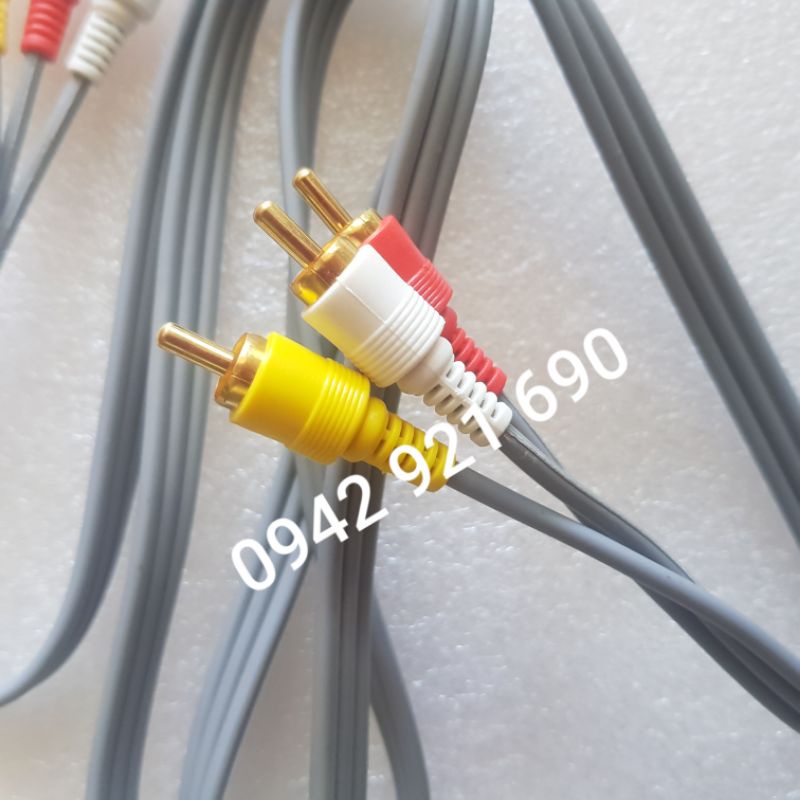 Dây AV 6 đầu - Dây vào 3 ra 3 1.3m