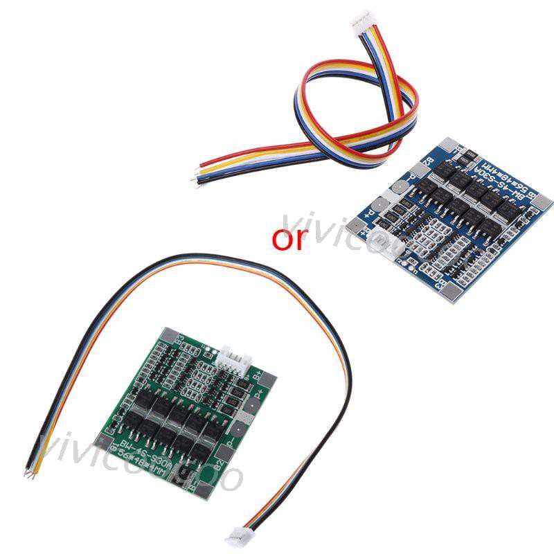 BALANCE Bảng Mạch Pcb Bảo Vệ Pin 4s 30a 12.8v W / Cân Bằng 3.2v Lifepo4 Life 18650