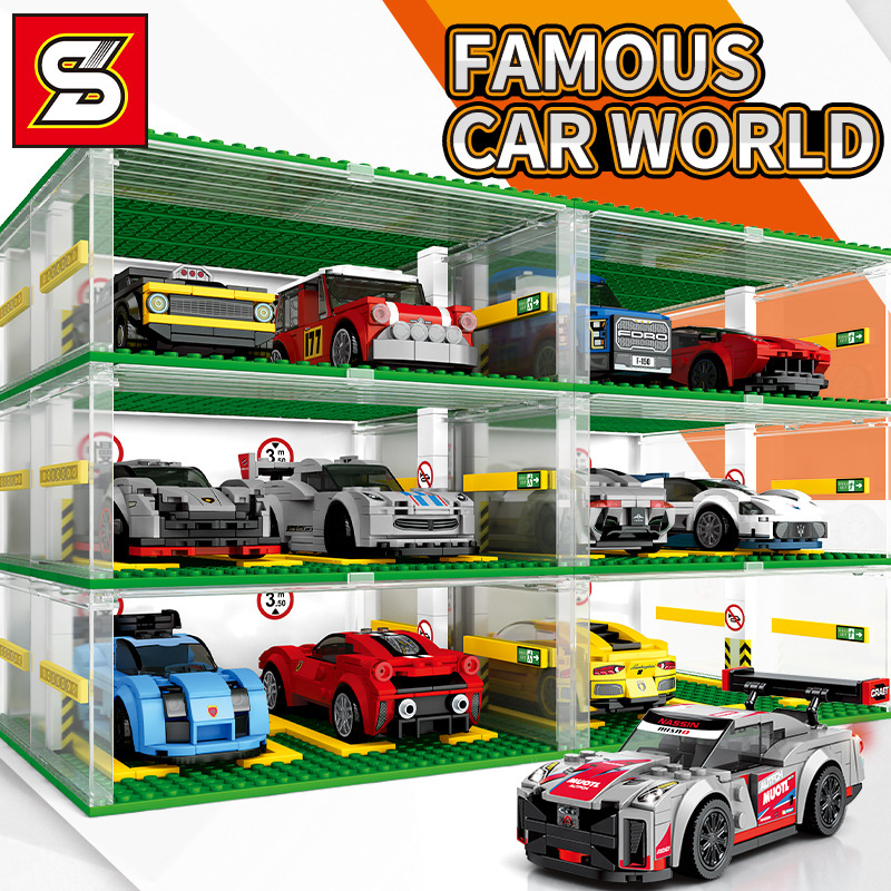 FAMOUS CAR LEGO Bộ Đồ Chơi Lắp Ráp Mô Hình Xe Hơi 3d S5109