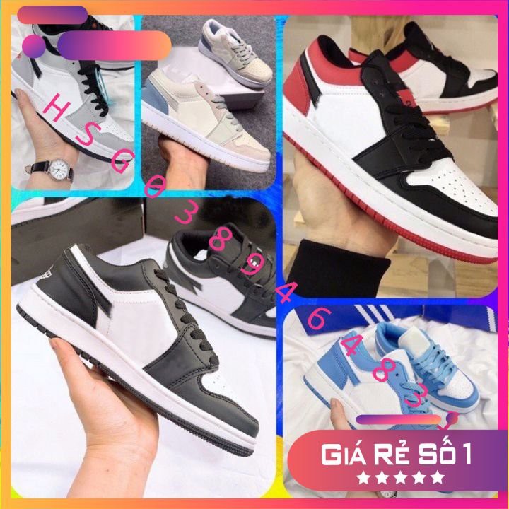 Giày Thể Thao J Cổ Thấp - Giày sneaker J Cổ Thấp Full Size Full Box Bill