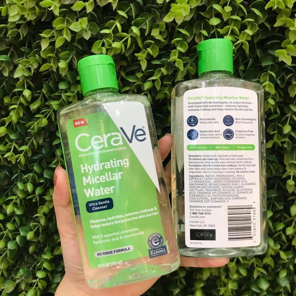 NƯỚC TẨY TRANG CERAVE HYDRATING MICELLAR WATER 296ML CHÍNH HÃNG - 10286