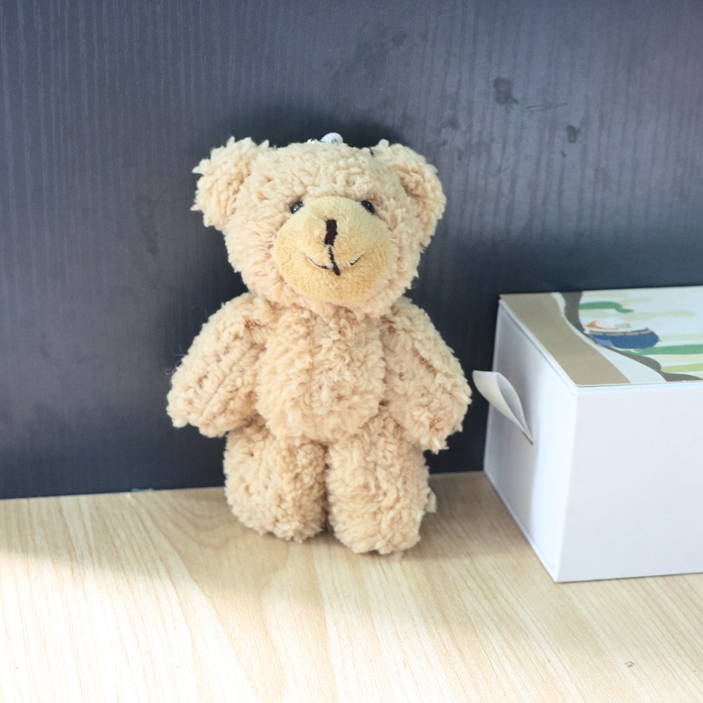 Móc Khóa Gắn Gấu Nhồi Bông Xinh Xắn Chất Lượng Cao