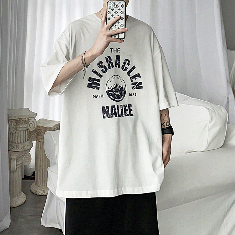 Áo Thun Nam Tay Ngắn In Hình Phong Cách Đường Phố Size M-3Xl