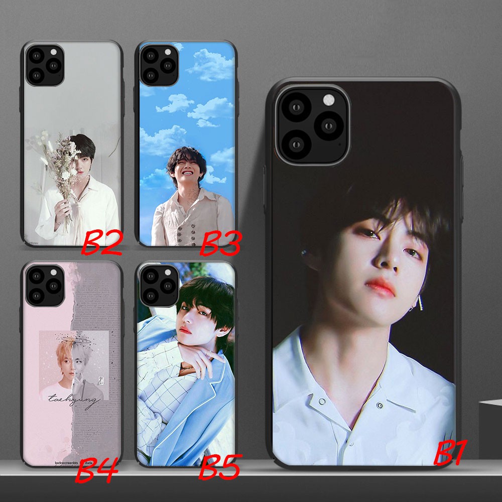 Ốp điện thoại in hình thành viên nhóm nhạc Kpop V BTS dành cho iPhone 11 Pro Max XS MAX XR X 8 7 6s 6 Plus SE 2020