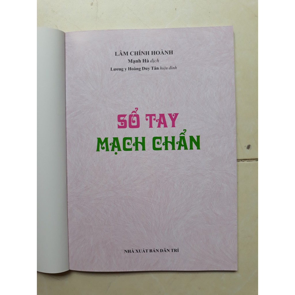 Sách Combo Định Ninh Tôi Học Mạch + Sổ tay mạch chẩn + Mạch Học Giảng Nghĩa