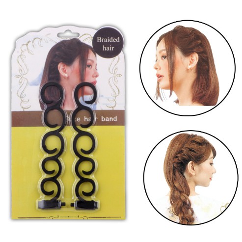 Bộ 2 Dụng Cụ Tết Tóc Mái Lệch