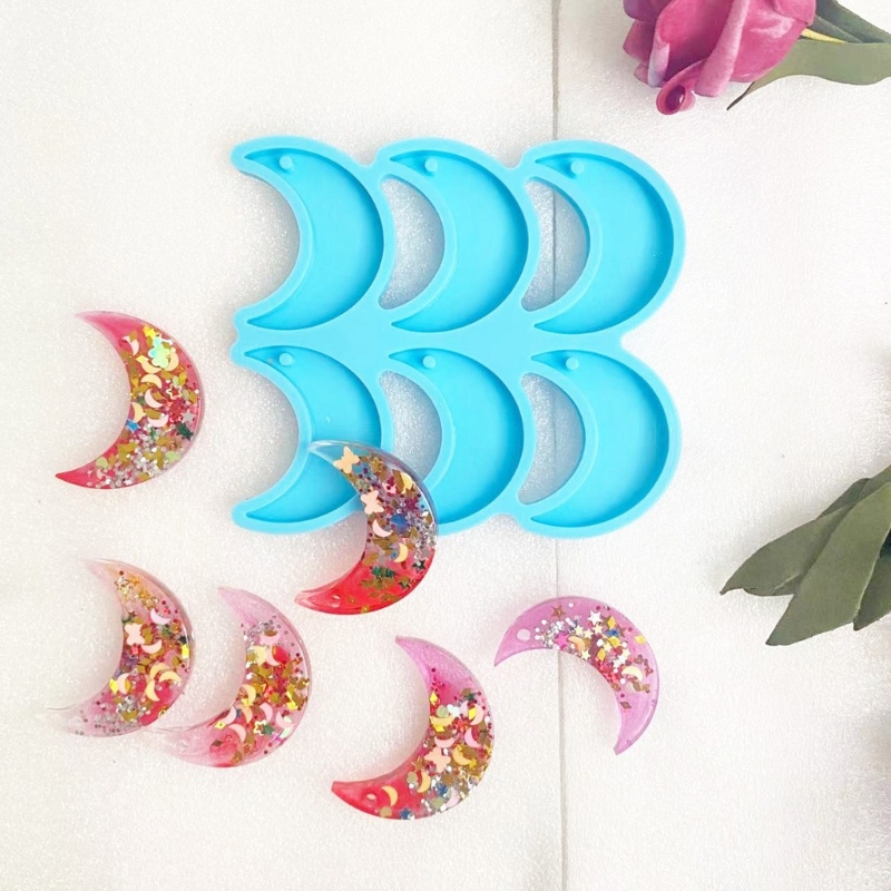 Khuôn Silicone Làm Trang Sức Hình Ngôi Sao / Mặt Trăng