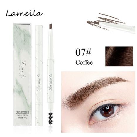 (hàng Mới Về) Chì Kẻ Lông Mày Hai Đầu Vỏ Họa Tiết Đá Cẩm Thạch Lml-lameila 801 | BigBuy360 - bigbuy360.vn