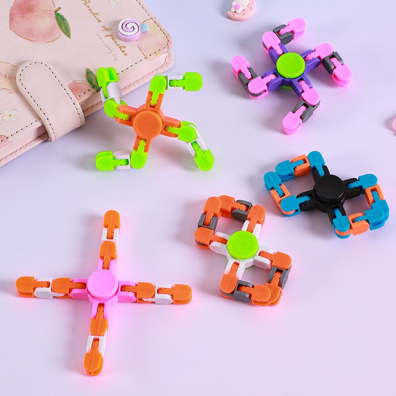 Đồ Chơi Trẻ Em Con Quay VPPT&amp;T Spinner Hình Măt Xích Lắp Ghép Thú Vị Sáng Tạo MX034