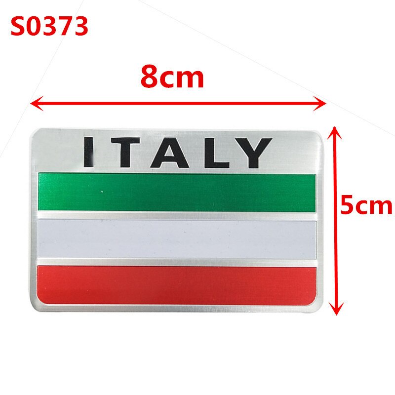 Tem Dán Hình Cờ Nước Ý Italy - Dán Trang Trí Xe Hơi Ô Tô - Chất Liệu Cao Cấp Bền Màu