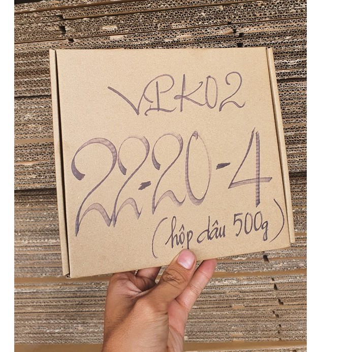 22x20x4 Combo 50 hộp carton đựng dâu tây tiện lợi, thiết kế tiện lợi hộp cứng cáp, chắc chắn giá xưởng