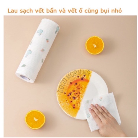 Khăn giấy lau đa năng lau bếp 40 miếng hình thú cute có thể giặt được và tái sử dụng 88289 baonhishop2202