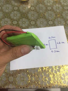 Pin sạc 7,4v đến 8,4v mỏng 1000mah