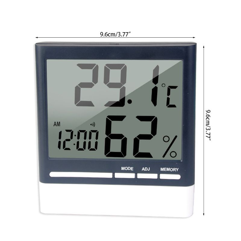 Đồng Hồ Báo Thức Điện Tử Đo Nhiệt Độ Và Độ Ẩm