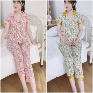Đồ bộ mặc nhà, đồ ngủ nữ pizama chất liệu Lụa Hàn đẹp và sang!