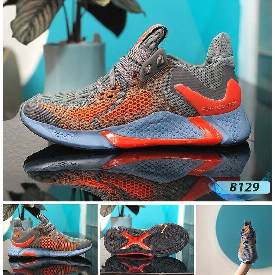 [ Full Box ] - Giày Thể Thao Nam Adidas Aphabounce Bản Mới Nhất 2020 - Phiên Bản Xám Cam | BigBuy360 - bigbuy360.vn