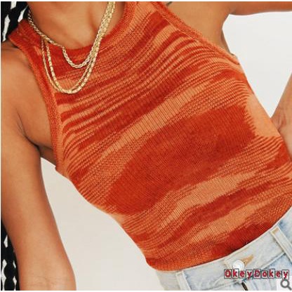 OKDK-Women´s Vest Sexy Sleeveless Round Neck Slim Tops Vacation Travel